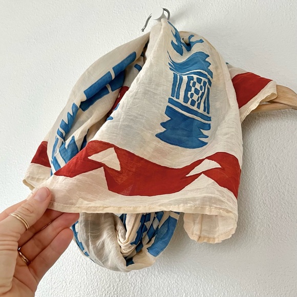 Hand Printed Scarf - Picture 6 of 6